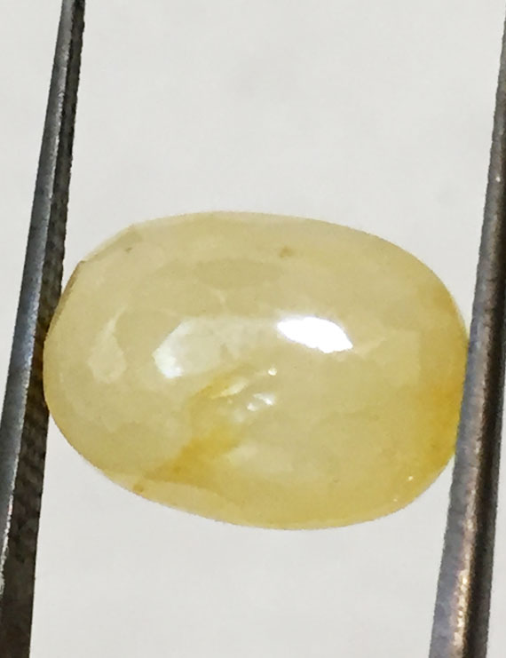 7.56 ct/8.40 ratti Natural Certified Ceylon Pukhraj/Yellow Sapphire